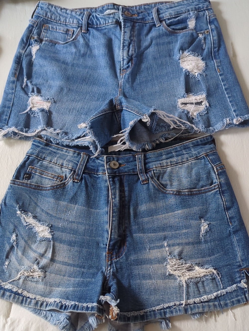 Women's Distressed Blue Denim Shorts Bundle Old Navy (10) KanCan (9). - Picture 1 of 8